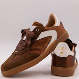 Nova Trainers - Brown Satin