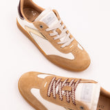 Nova Mocassin Trainers - White/Tan