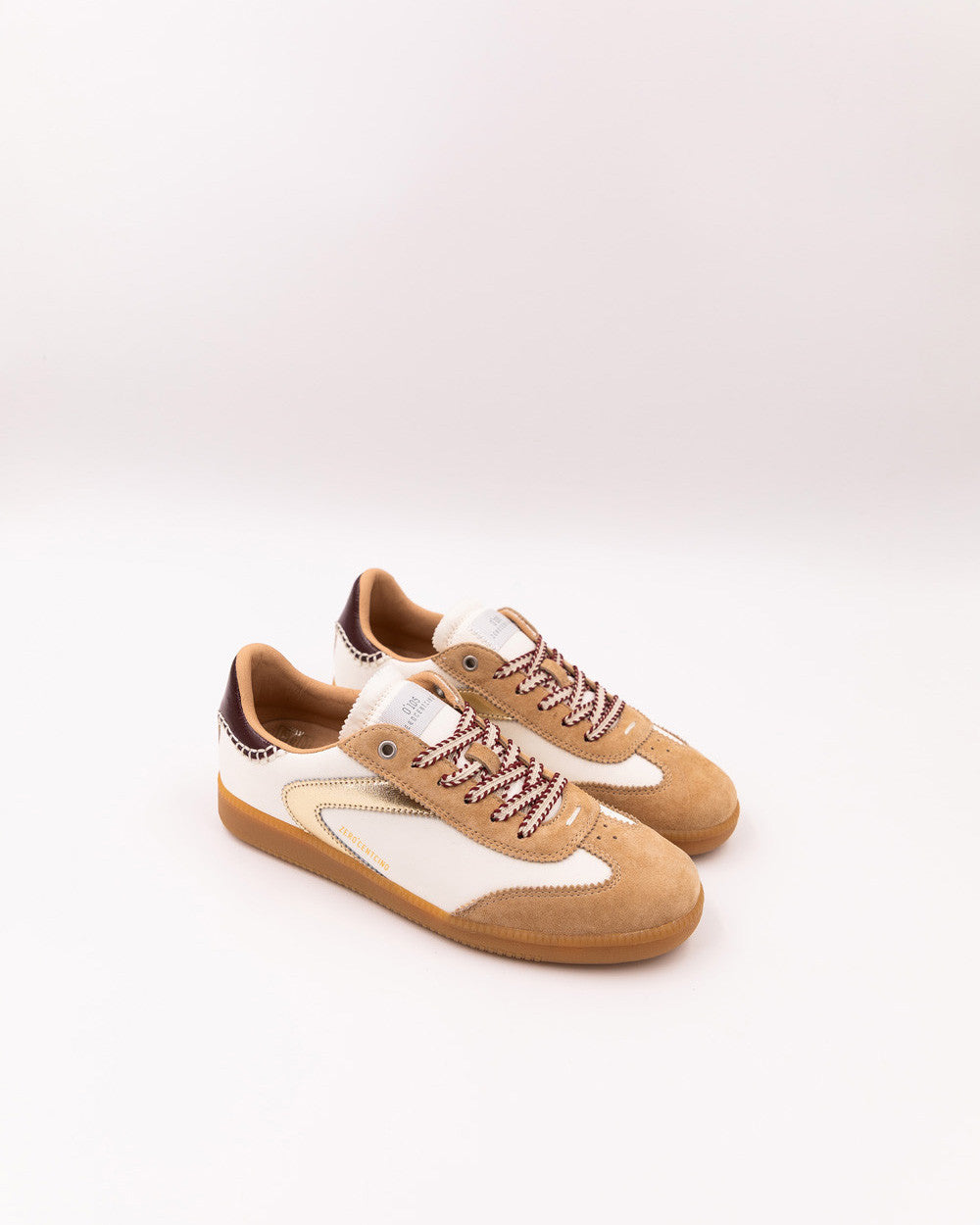 Nova Mocassin Trainers - White/Tan