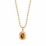 Pear Drop Pendant Necklace - Tiger's Eye