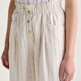 Lilo Trousers - Cream Pinstripe