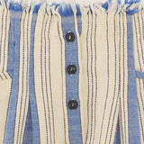 Lilat Shorts - Ecru/Blue