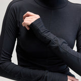 Flawy Turtleneck T-Shirt - Off Black