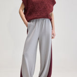 Jelina Trousers - Grey/Wine