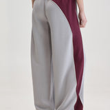 Jelina Trousers - Grey/Wine
