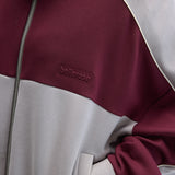 Tallic Zip-up Sweatshirt - Grey/Wine