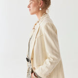 Paddy Jacket - Ecru Stripes