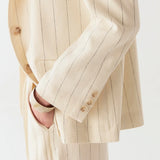 Paddy Jacket - Ecru Stripes
