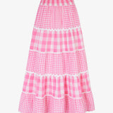 Kolkata Skirt - Candyfloss Gingham