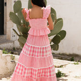 Kolkata Skirt - Candyfloss Gingham