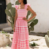 Kolkata Skirt - Candyfloss Gingham