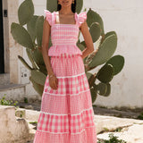 Kolkata Skirt - Candyfloss Gingham