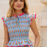 Harper Dress - Cornflower Aster