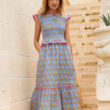 Harper Dress - Cornflower Aster