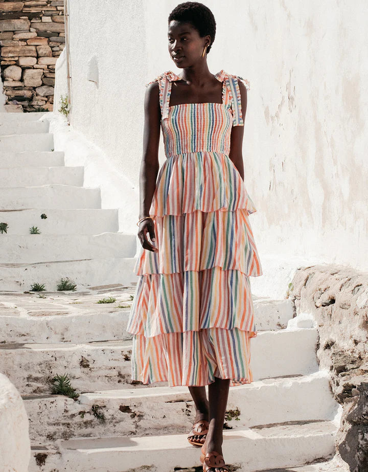 Zazie Dress Rainbow Stripe Ediit