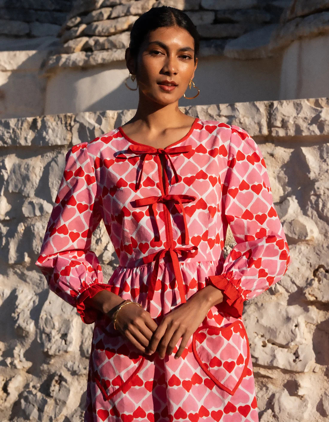 Zoey Dress - Retro Loveheart