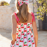 Immy Dress - Scalloped Cherry