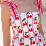Immy Dress - Scalloped Cherry