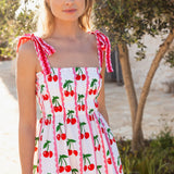Immy Dress - Scalloped Cherry