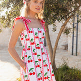Immy Dress - Scalloped Cherry