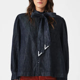 Poet Blouse - Pacific Blue