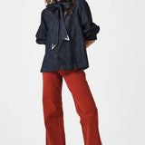 Poet Blouse - Pacific Blue