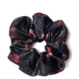 Soleia Silk Scrunchie - Navy