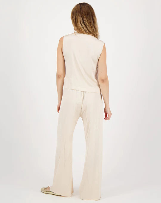 Ada Solid Waistcoat - Natural
