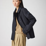 Niwl Short Trenchcoat - Dark Navy