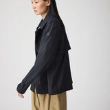 Niwl Short Trenchcoat - Dark Navy