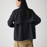 Niwl Short Trenchcoat - Dark Navy
