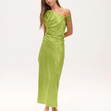 Theseo Green Dress - Lime Green