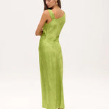 Theseo Green Dress - Lime Green