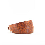 Tooled 1 3/4" Belt - Tan