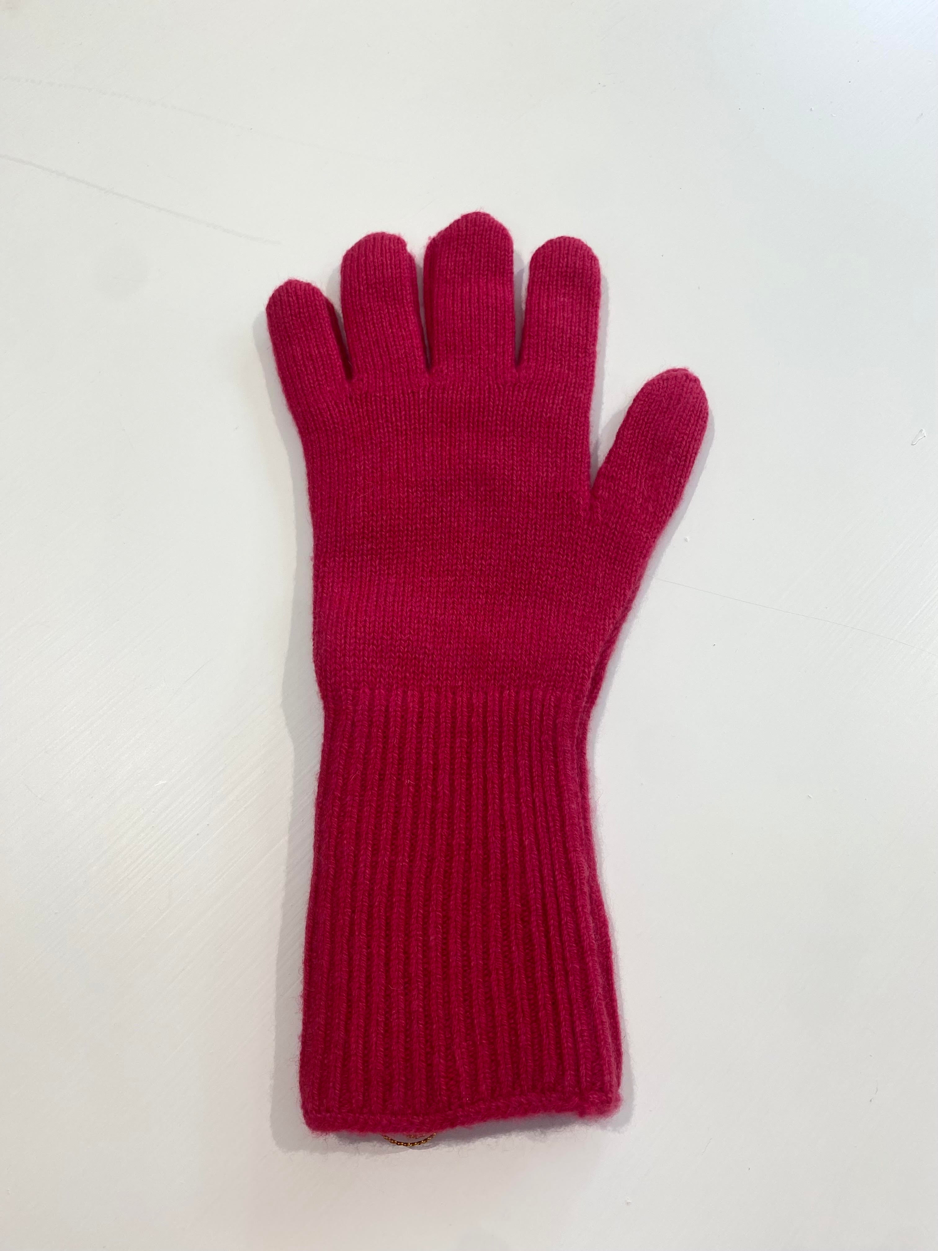 Cashmere Gloves - Cherry