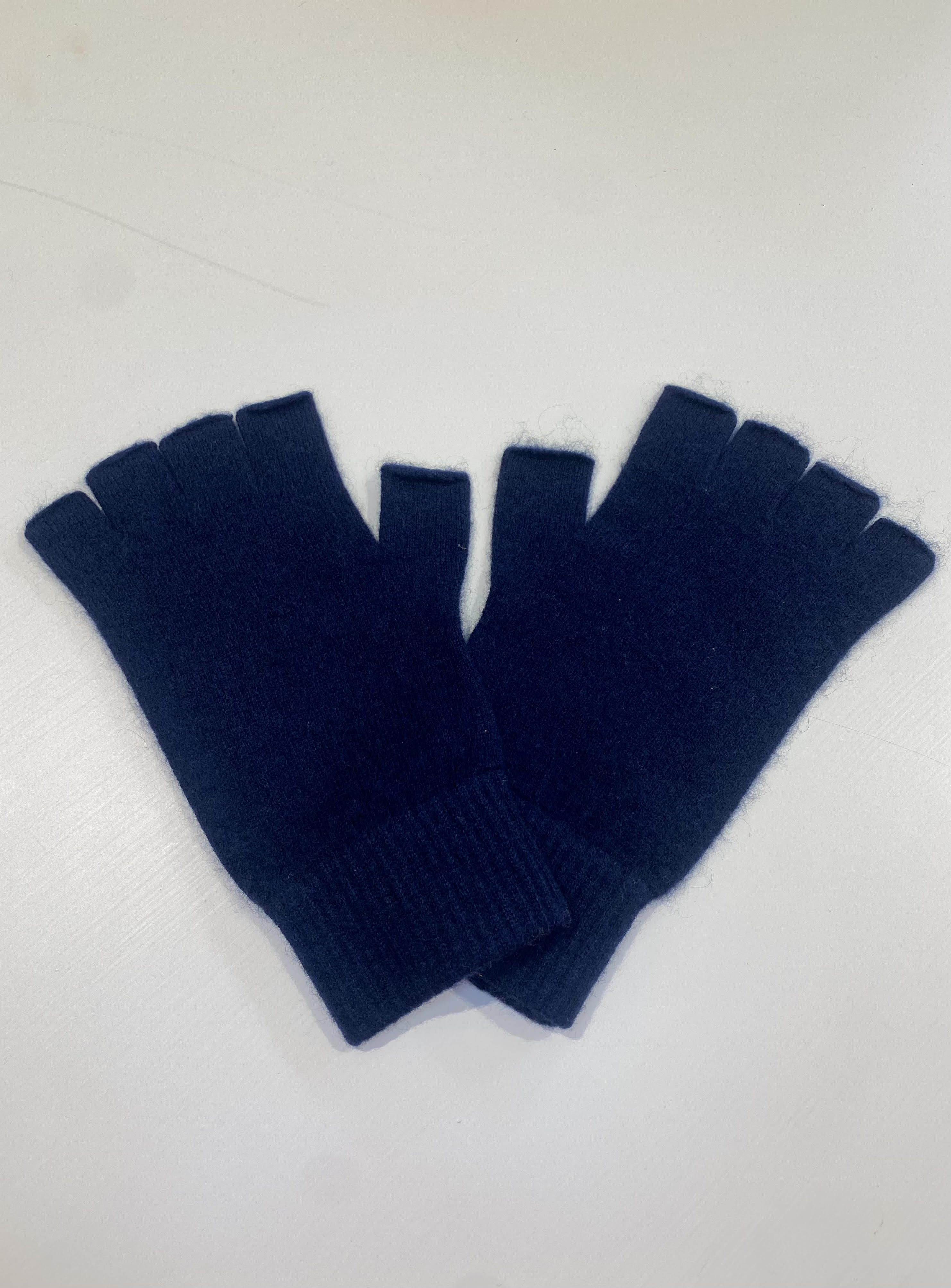 Fingerless Gloves - Navy