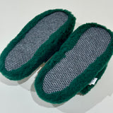 Mule Slipper - Dark Green