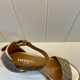 Silke Glitter Heels - Gold Glitter