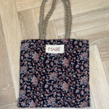 Blockprint & Jute Tote