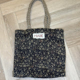 Blockprint & Jute Tote