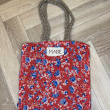 Blockprint & Jute Tote