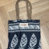 Blockprint & Jute Tote