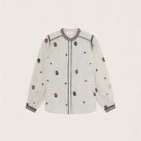 Colette Blouse - Ivory Checks