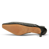 Maxine Slingback Heel - Black/Crystal