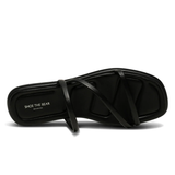 Selena Strap Sandal - Black
