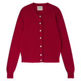 Distressed Cardigan - Dull Red
