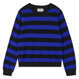 Stripe Crew Jumper - Black/Lolite