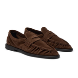 Elmira Suede Loafer - Brown