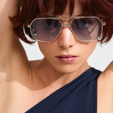 Ana Sunglasses - Grey/Gold