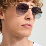 Ana Sunglasses - Grey/Gold